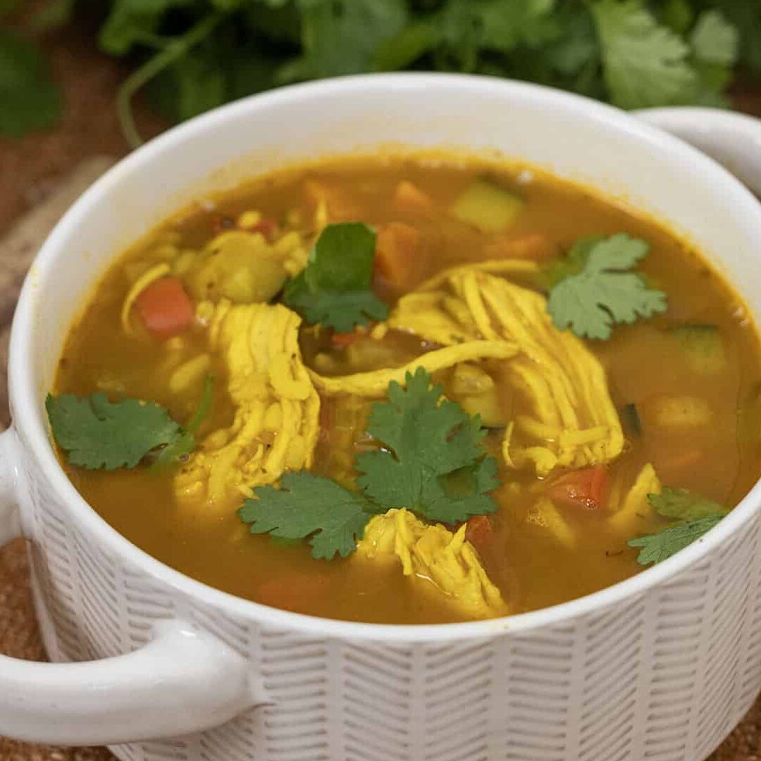 Curry Chicken And Rice Soup