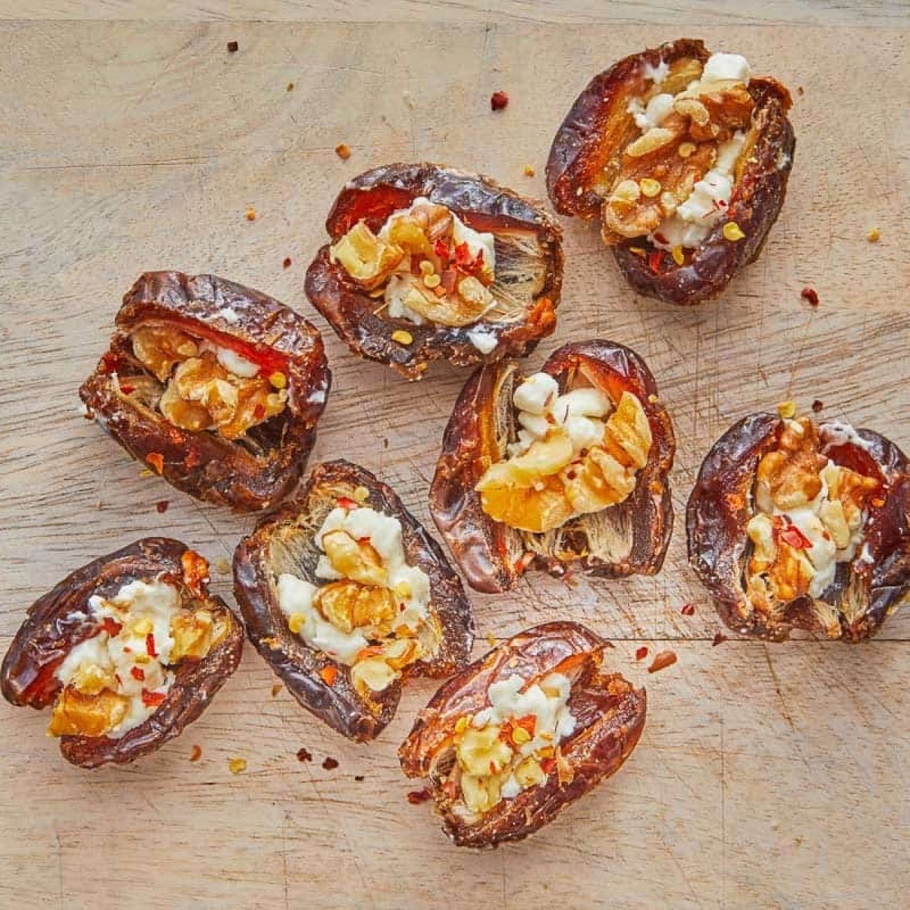 Dates Stuffed With Cream Cheese And