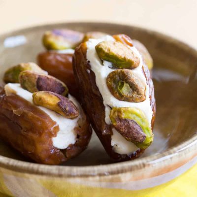 Dates Stuffed With Cream Cheese And