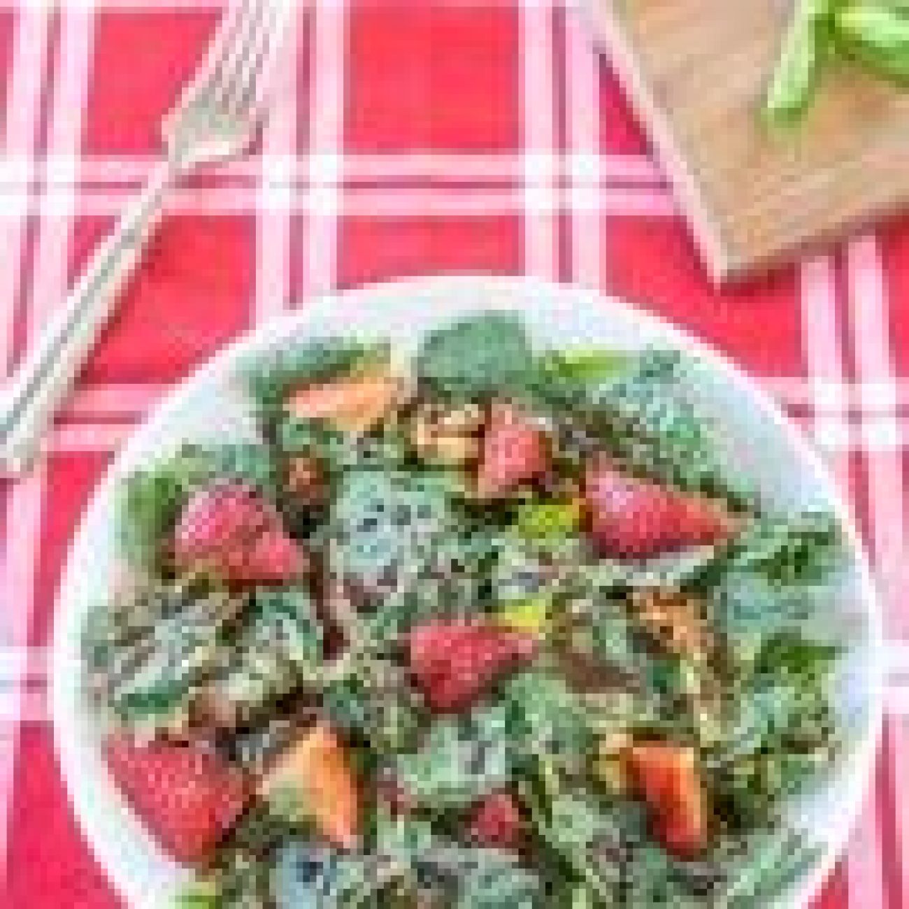 Decadent Chocolate Drizzled Strawberry Salad Recipe