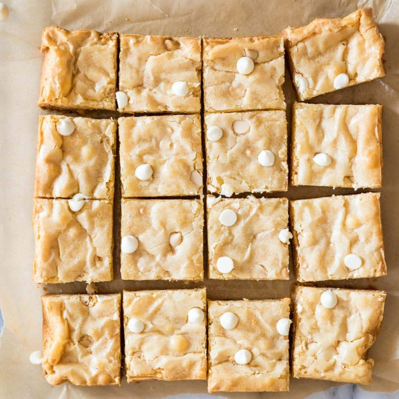 Decadent White Chocolate Blondies Recipe