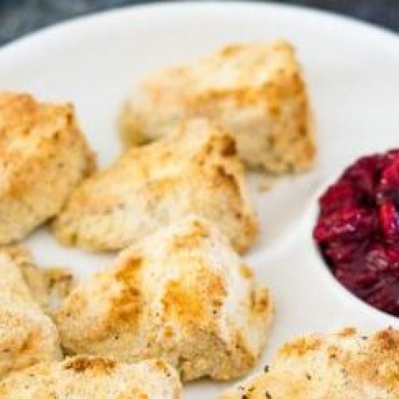 Deep Fried Camembert With Cranberry Sauce