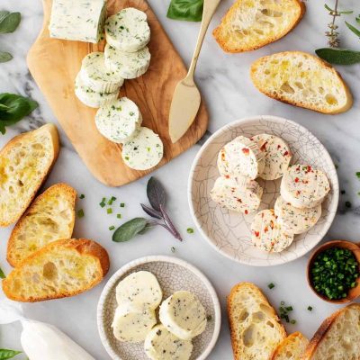 Deep Fried Fresh Corn With Herb Butter