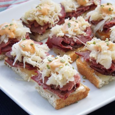 Deep Fried Reuben Bites