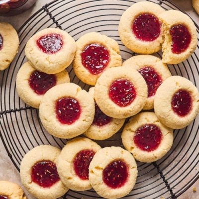 Delicious Almond Thumbprint Cookies With Jam Filling