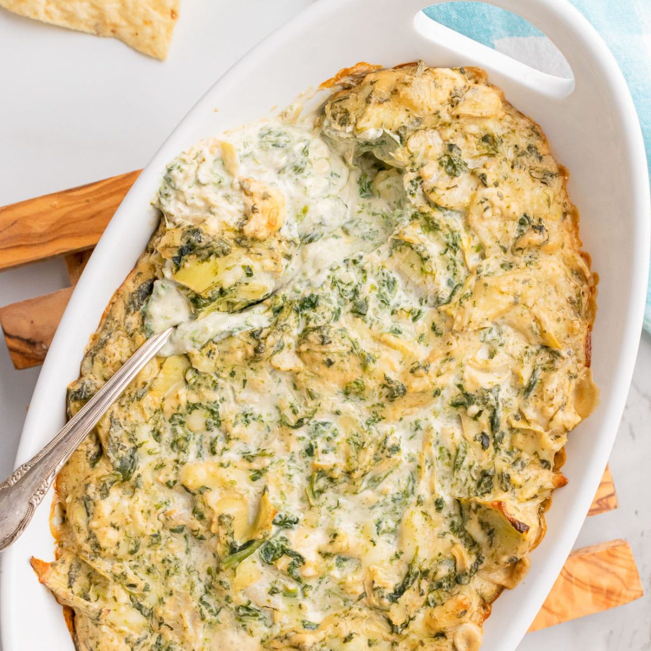 Delicious Baked Artichoke- Spinach Dip