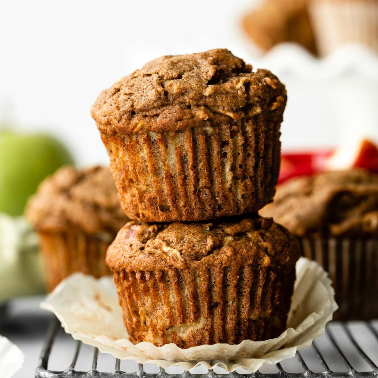 Delicious Homemade Apple Muffins with Wenatchee Apples