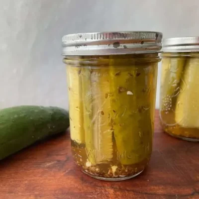 Delicious Homemade Sweet Gherkin Pickles Recipe