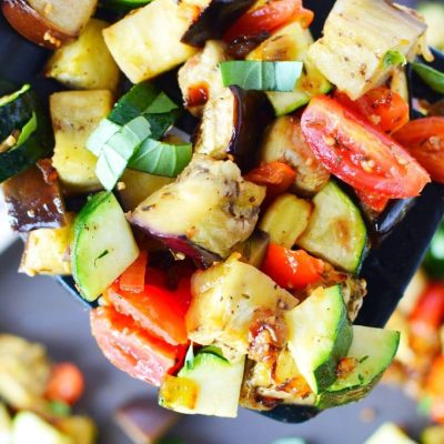 Delicious Roasted Tomato, Potato, And Eggplant Medley