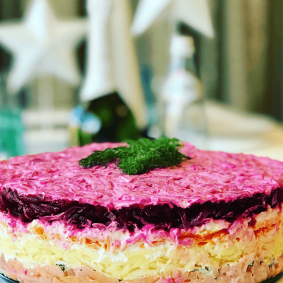 Delicious Smoked Salmon Layered Cake Recipe