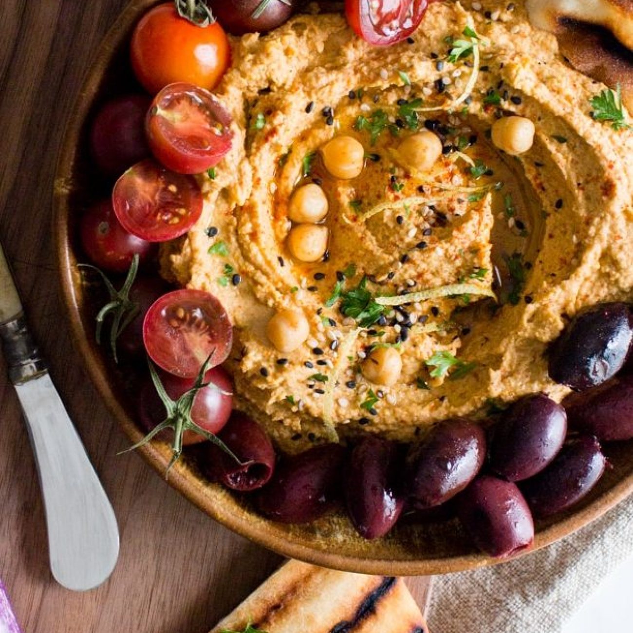 Delicious Smoky Eggplant and Chickpea Dip Recipe