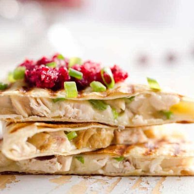 Delicious Thanksgiving Leftover Quesadillas Recipe