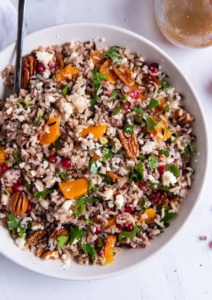 Delicious Wild Rice Salad with Crunchy Walnuts and Sweet Dates