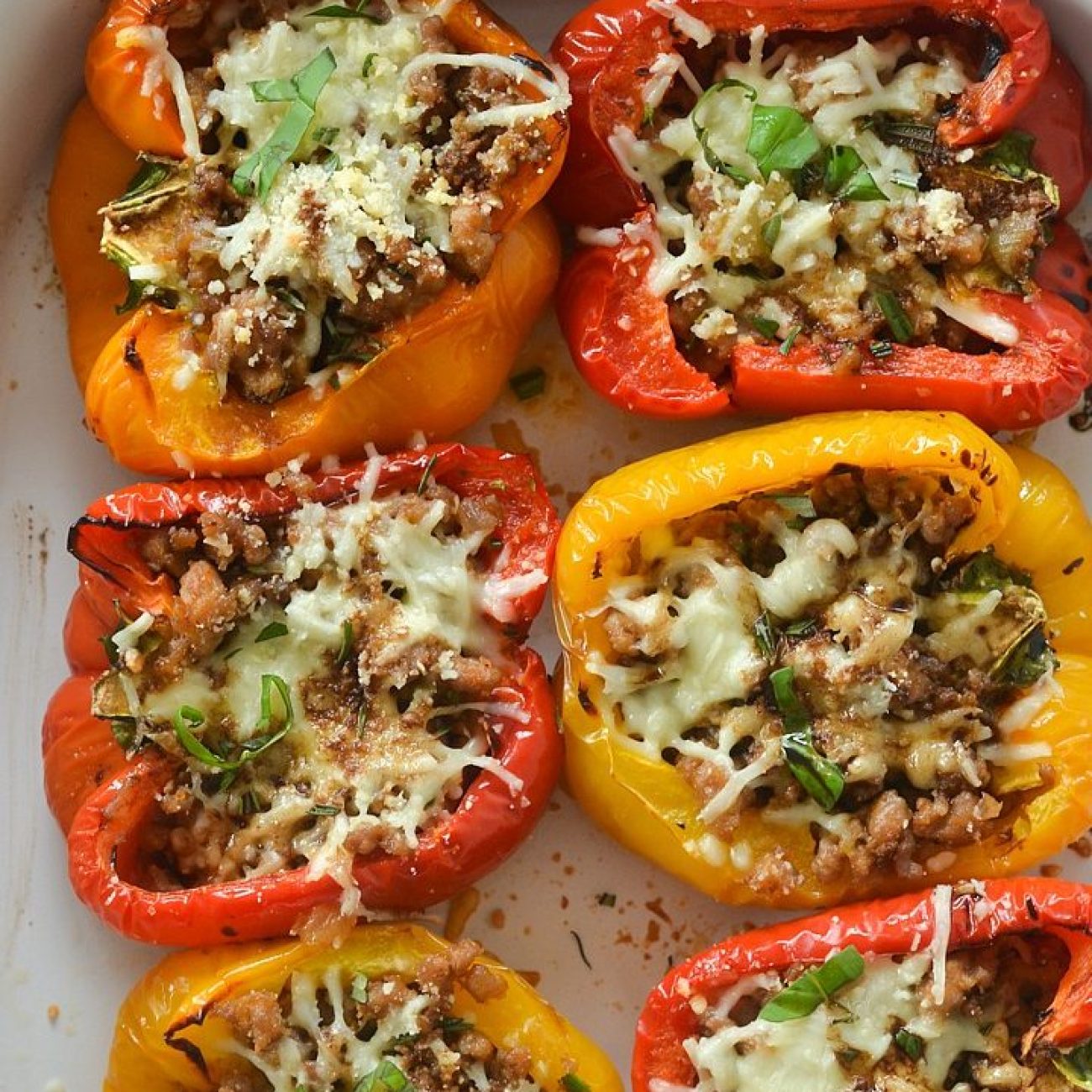 Deliciously Charred and Stuffed Bell Peppers Recipe