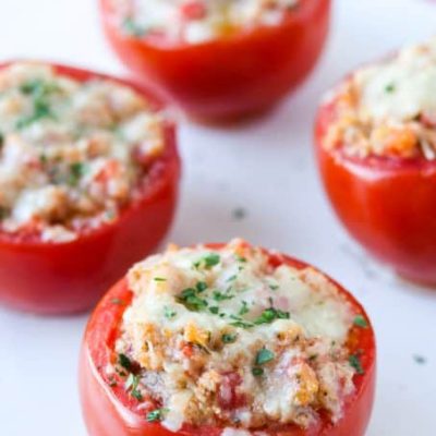 Deliciously Filled Baked Tomatoes - A Healthy Recipe Delight