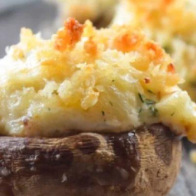 Deviled Crab Stuffed Mushrooms