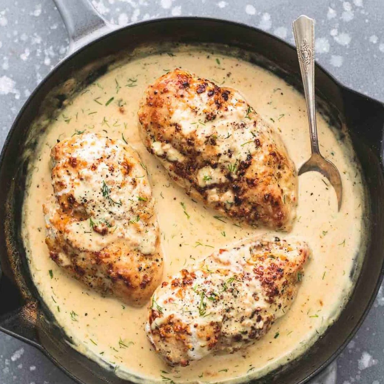 Dill Chicken With Cream Sauce