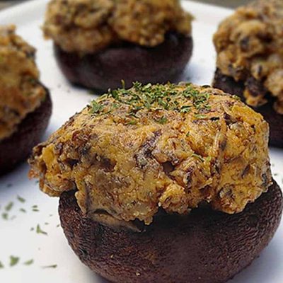 Disappearing Stuffed Mushrooms