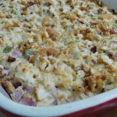 Dress Up Chicken Friccaise Casserole