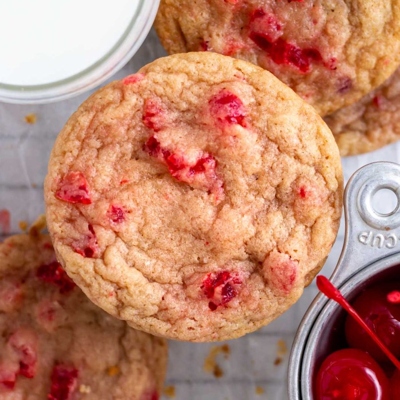 Dried Cherry Almond Filled Cookies