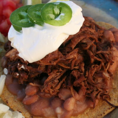 Duck Or Chicken &Amp; Chile Mole Tostadas