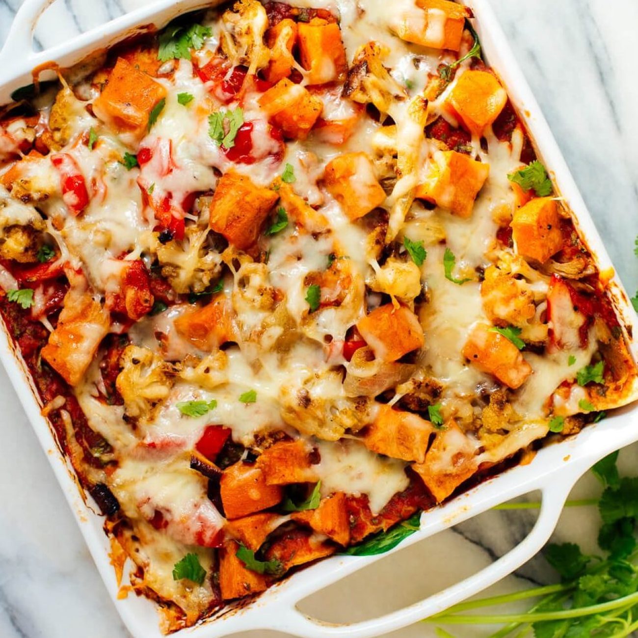 Easy and Flavorful Vegetarian Mexican Layered Bake