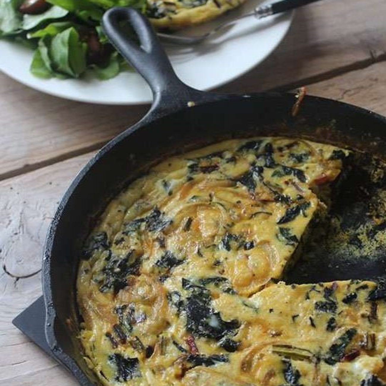 Easy and Healthy Swiss Chard Egg Frittata Recipe