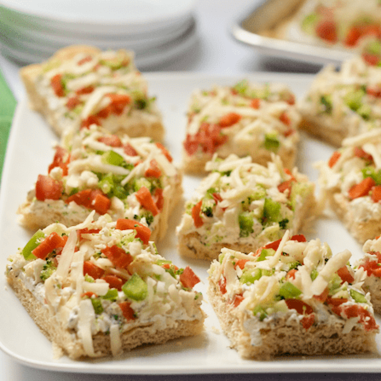 Easy and Healthy Vegetable Appetizer Squares Recipe