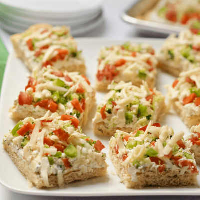 Easy And Healthy Vegetable Appetizer Squares Recipe