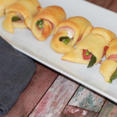 Easy Asparagus- Prosciutto Roll Up Appetizers