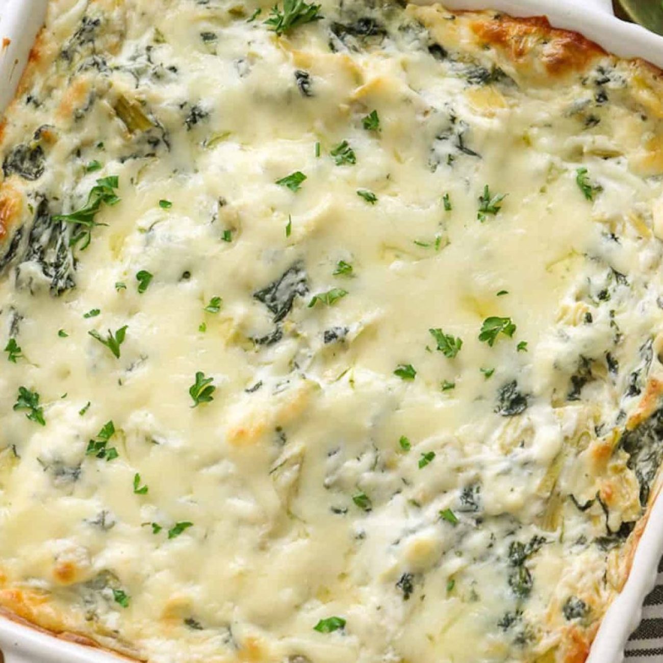 Easy Cheesy Spinach And Artichoke Dip