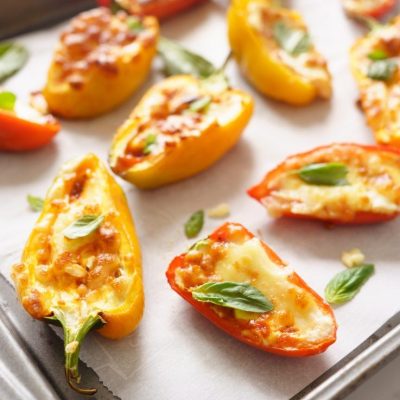 Easy Cheesy Stuffed Mini Sweet Peppers Recipe