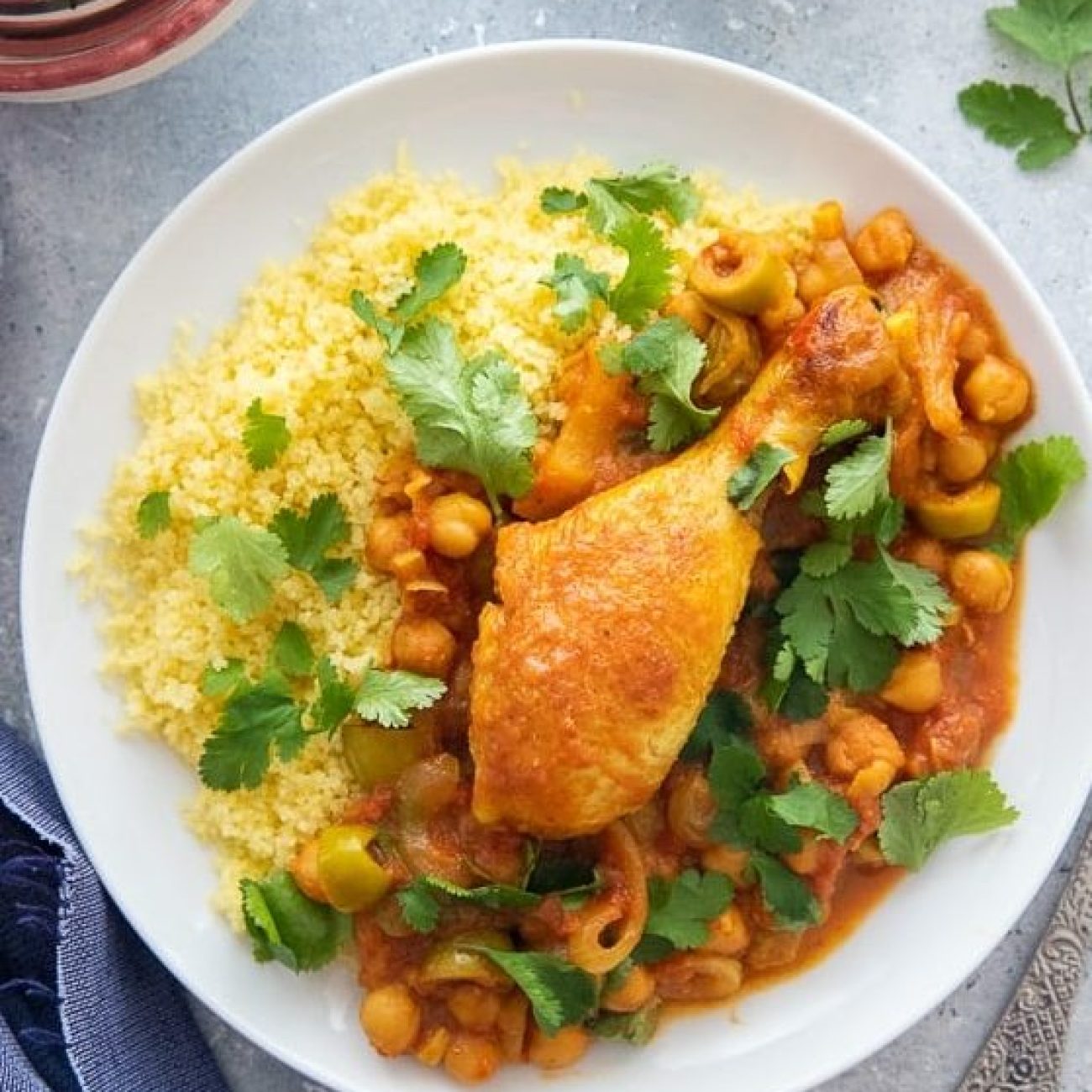 Easy Chicken Tagine/Tajine With Olives And