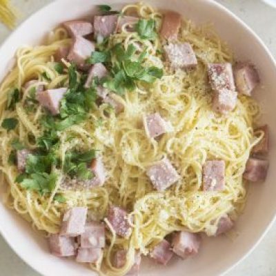 Easy Ham Carbonara