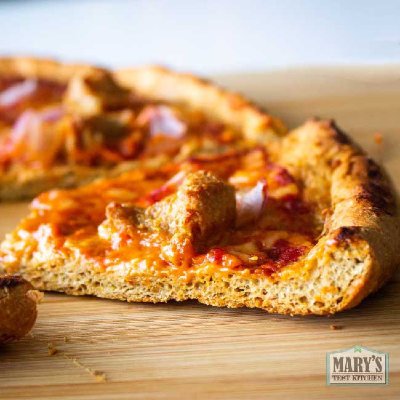 Easy Healthy Whole Wheat Flax Pizza Crust