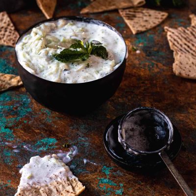 Easy Low Fat Cacik Garlic Yogurt Dip