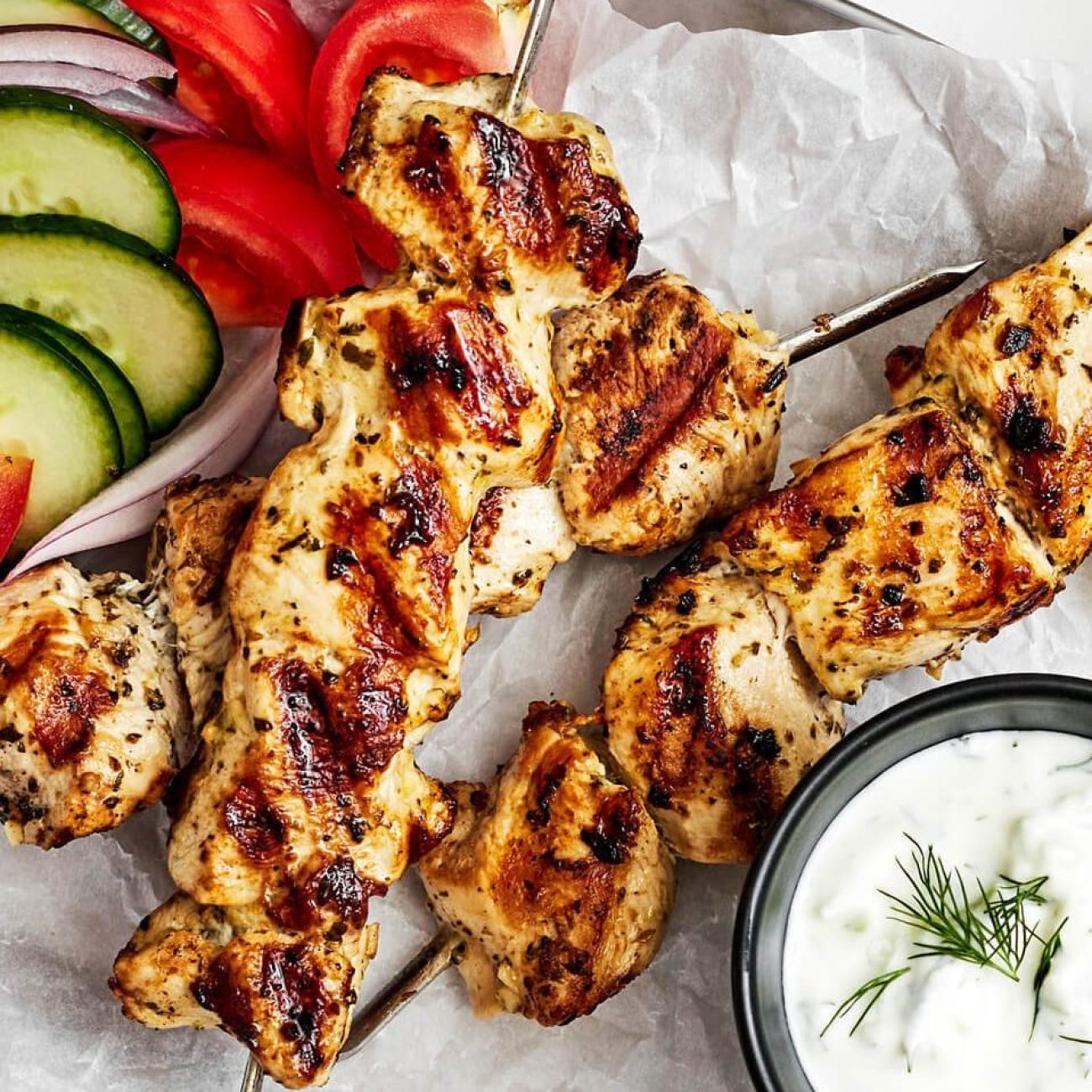 Easy Low Fat Chicken Souvlaki