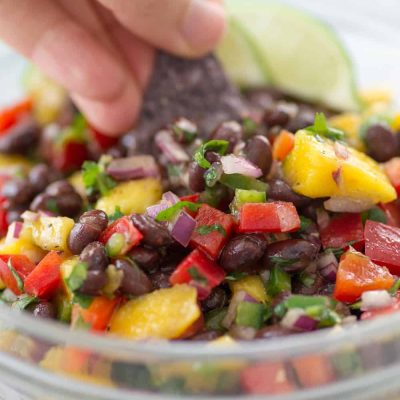 Easy Mango And Black Bean Salsa