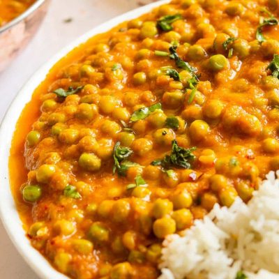 Easy Spicy Curried Peas