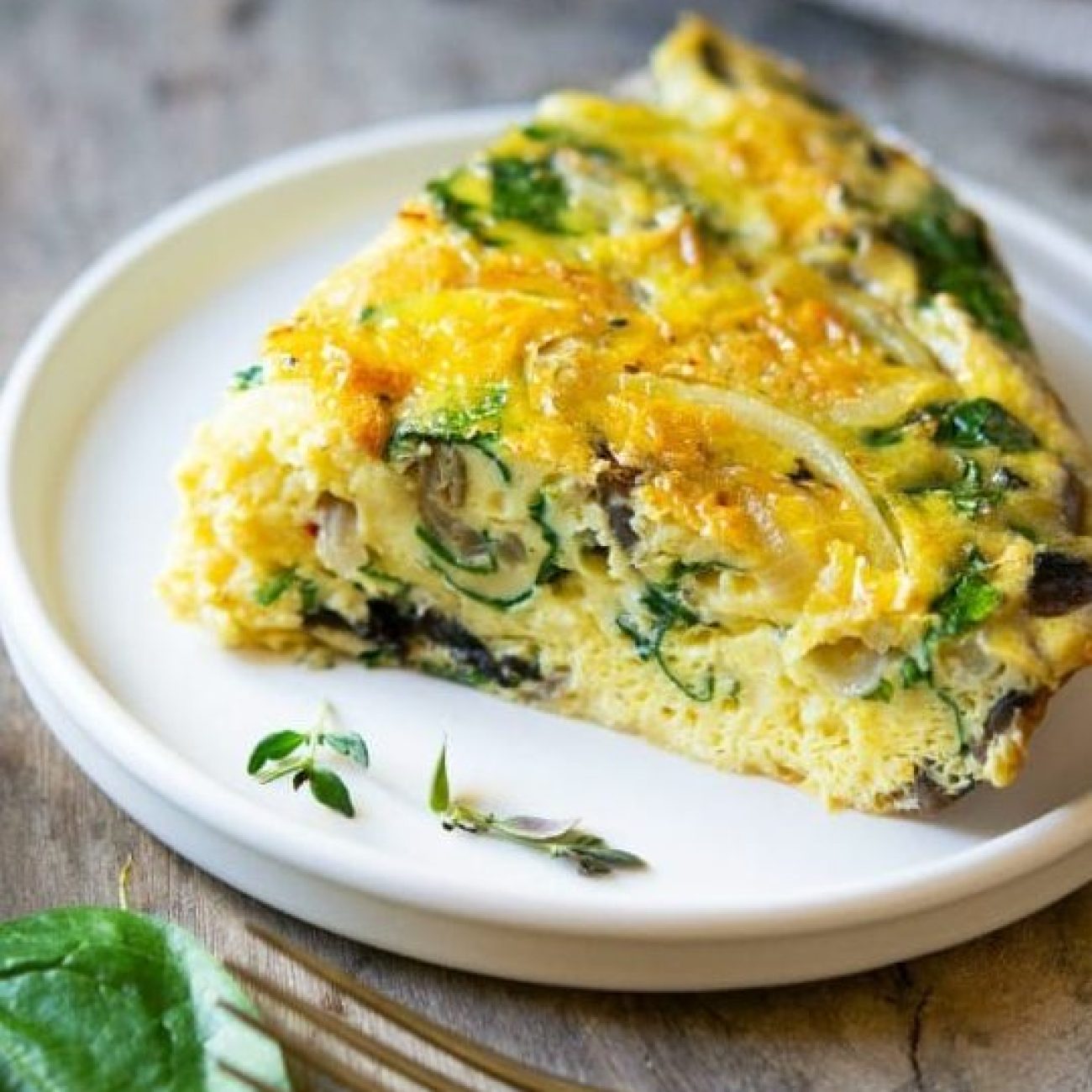 Easy Spinach and Mushroom Frittata Recipe for a Healthy Breakfast