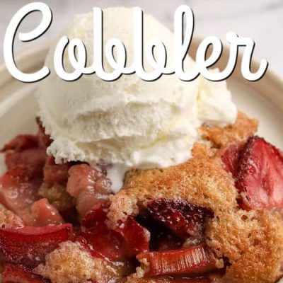 Easy Strawberry Cream Cheese Cobbler Delight