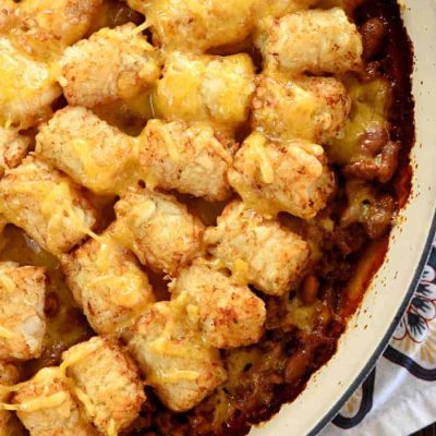 Easy Weeknight Hamburger And Tater Tot Casserole Recipe