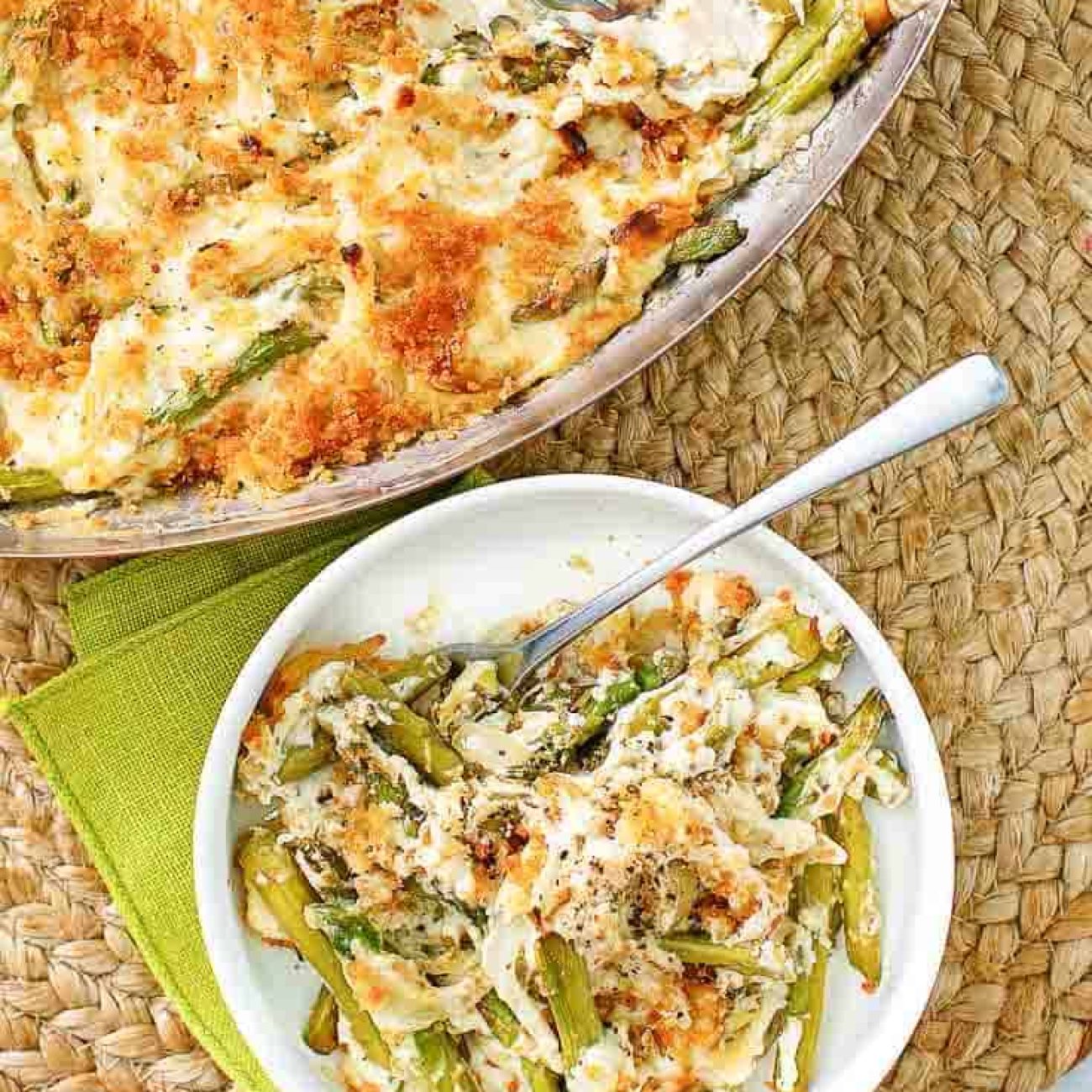 Eating Wells Asparagus Casserole