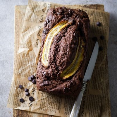 Egg Free Chocolate Banana Loaf