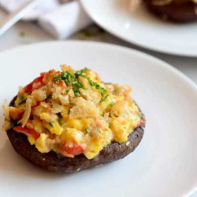 Egg Stuffed Mushrooms