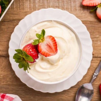 Eggnog Cream Cheese Dip W/Fresh Fruit