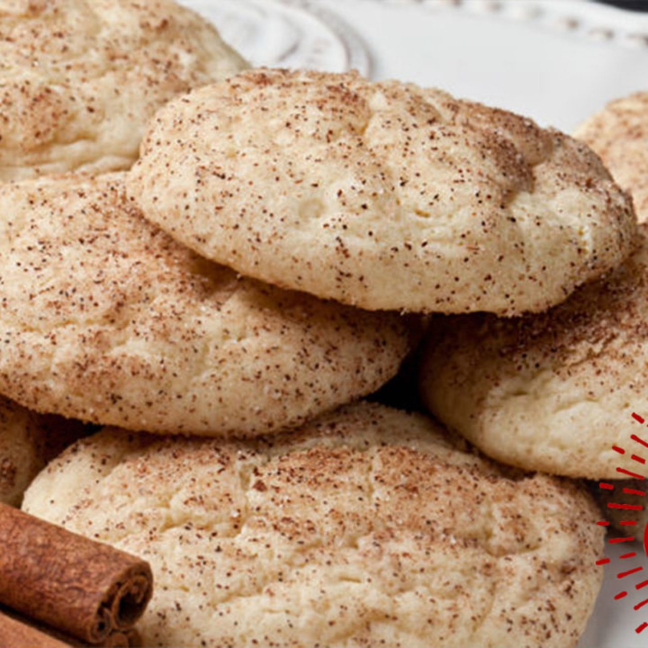 Eggnog Snickerdoodles