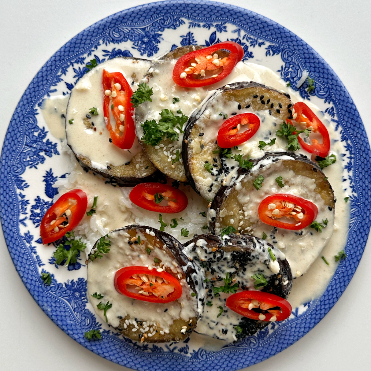 Eggplant Aubergine And Bleu Cheese