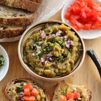 Eggplant Aubergine &Amp; Bell Pepper Dip