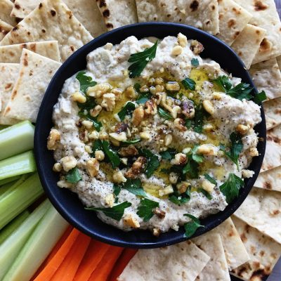 Eggplant Aubergine - Tahini Dip